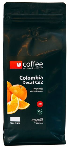 Кава в зернах без кофеїну Colombia Decaf CO2